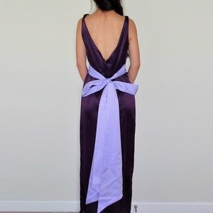 Formal Bow High Neck Grecian Wedding/Prom Dress